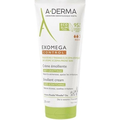 A-DERMA Exomega Control Emolienčný krém na suchú kožu so sklonom k atópii 200 ml