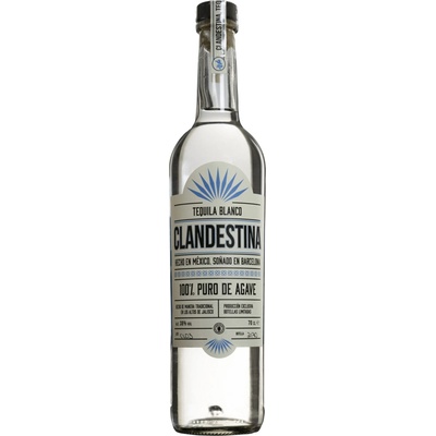 Clandestina Tequila Blanco 38% 0,7 l (čistá fľaša)