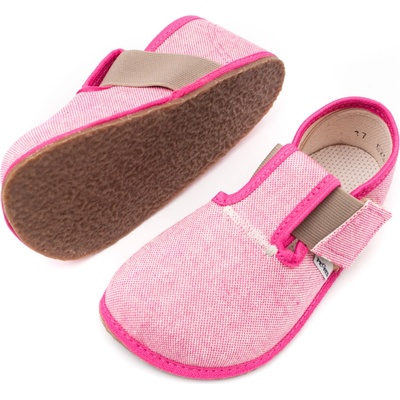 Pegres Barefoot papuče BF01 růžové