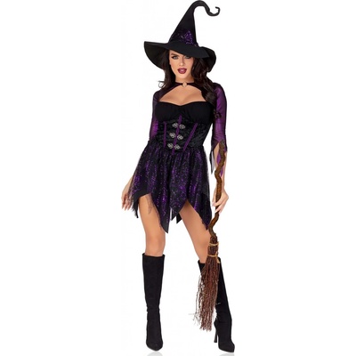 Leg Avenue Mystical Witch 87156 Black-Purple