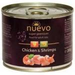 nuevo Chicken & Shrimps Adult - консерва за котка с пиле и скариди 200гр