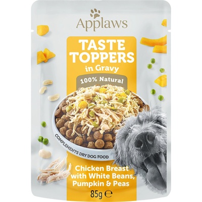 Applaws Taste Toppers in Sauce kuřecí s hráškem dýní a bílými fazolemi 12 x 85 g