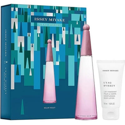 Issey Miyake L'Eau d'Issey Solar Violet подаръчен комплект с тоалетна вода 50мл и лосион за тяло 50мл за жени 1 бр