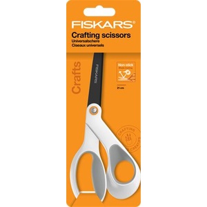 Fiskars Ножица, обща, с незалепващо покритие, 21 см, FISKARS "Titanium", бяла 1070026 (1070026)
