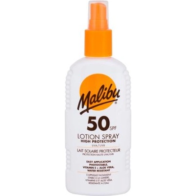 Malibu Lotion Spray SPF50 водоустойчив слънцезащитен спрей 200 ml
