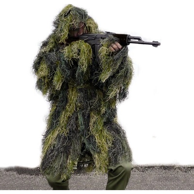 Mil-tec maskovací Ghillie Suit 4 ks woodland – Zboží Mobilmania