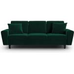 Cosmopolitan Design Зелен кадифен разтегателен диван с място за съхранение 235 cm Kyoto - Cosmopolitan Design (COS_3SF_2_F1_KYOTO6)