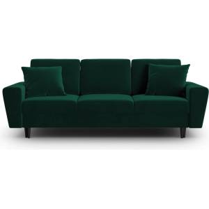 Cosmopolitan Design Зелен кадифен разтегателен диван с място за съхранение 235 cm Kyoto - Cosmopolitan Design (COS_3SF_2_F1_KYOTO6)