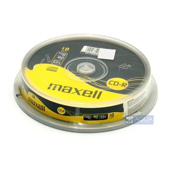 Maxell CD-R Maxell XL 700Mb, 80 мин, 52X, Кутия за торта, 10 бр. -624027.40. TW (624027.40. TE) (624027.40.TE)