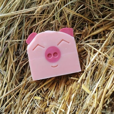 Almara Soap Dizajnové mydlo pre deti My Happy Pig hruška 100 g