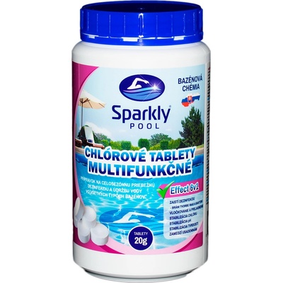 Sparkly POOL Chlórové tablety 6v1 multifunkčné Mini 1 kg