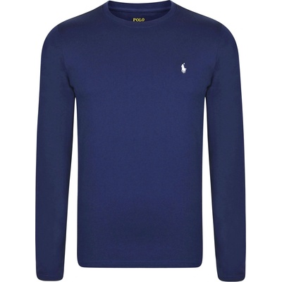 Ralph Lauren Тениска POLO RALPH LAUREN Long Sleeve Crew Neck T-Shirt - Navy / White