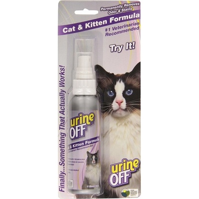 Urine Off sprej proti skvrnám a zápachu pro kočky 118 ml