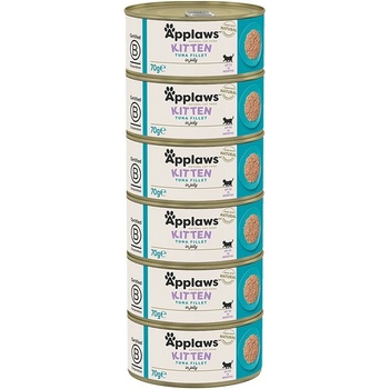 Applaws Kitten Консерва за котенца с риба тон в желе 6 x 70 г