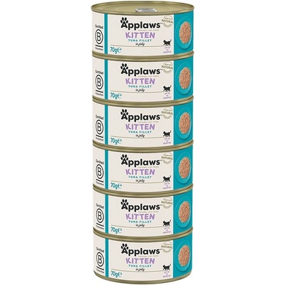 Applaws Kitten Консерва за котенца с риба тон в желе 6 x 70 г