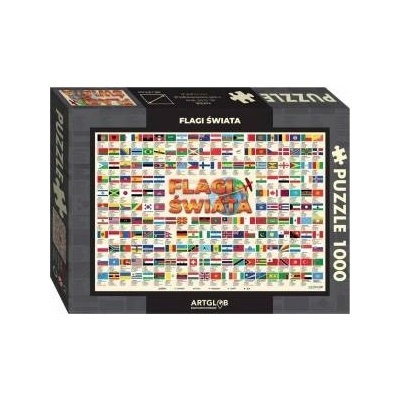 Artglob Пъзел, Artglob, Flags of the world, 1000 части, Картон, Многоцветен