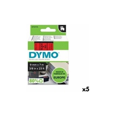 DYMO Термотрансферна лента Dymo D1 40917 7 m Черен/Червен (5 броя)
