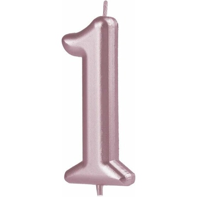 PartyPal Svíčka rosegold č. 0- 9 Číslo: 1