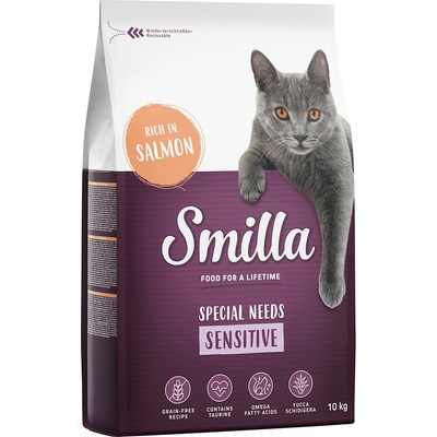 Smilla Adult Sensitive s lososom bez obilnín 10 kg