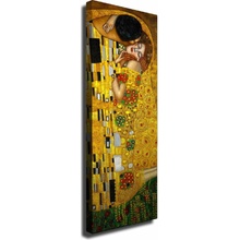 Wallity The Kiss – Gustav Klimt obraz zlatá/barevná