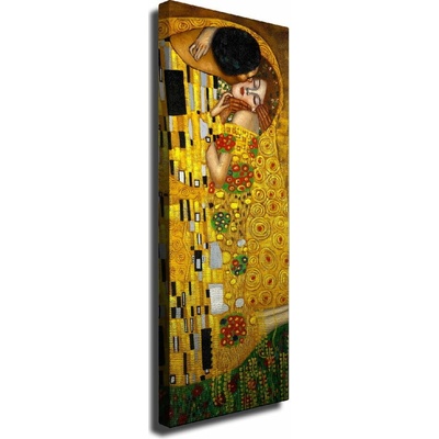 Wallity The Kiss – Gustav Klimt obraz barevná/zlatá