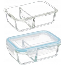 5five Simply Smart Skleněná nádoba na oběd 2-komorová 700 ml