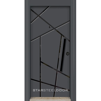 Starsteeldoor Блиндирана врата StarLife SD 555 Антрацит черно (цена без монтаж)