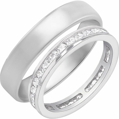 Eppi Eternity obrúčka s diamantmi a komfortný prsteň Albine RW43665