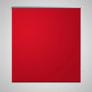 vidaXL Затъмняваща ролетна щора 124, 4x175 см, ширина на плат 120 см, червена (240127)