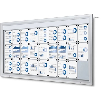 Jansen Display s.r.o. Vonkajšia vitrína SCT27xA4 s LED osvetlením