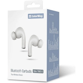 ColorWay Slim TWS-5 Earbuds biele CW-TWS5WT