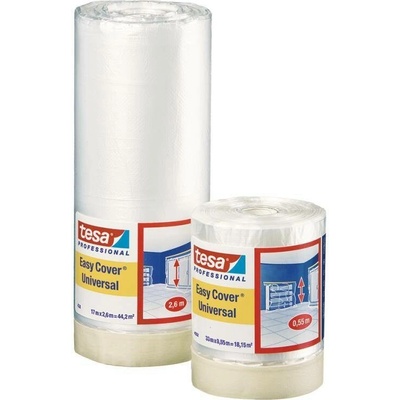 Fólia tesa® Pro Easy Cover® Universal, s páskou, 2600 mm, L-17 m, transparentná