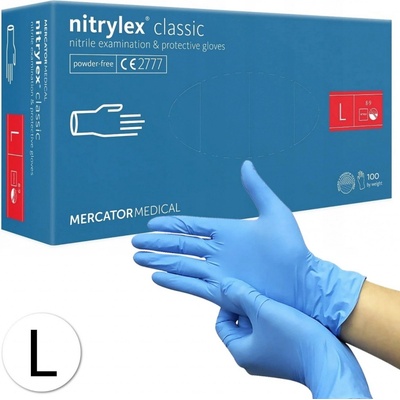 Mercator Medical Nitrylex Classic modré 100 ks – Zboží Mobilmania