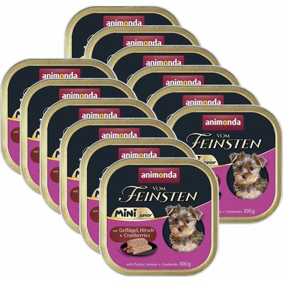 Animonda Vom Feinsten mini junior drůbež a jelen 12 x 100 g
