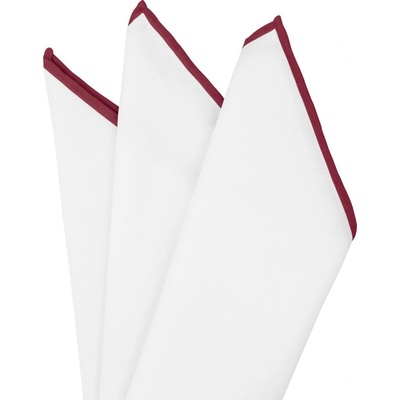 Bubibubi vreckovka do saka s vínovým lemom biela