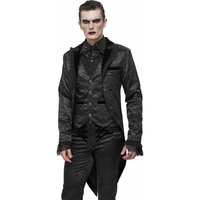 Devil Fashion kabát Dream Snatcher Gothic Patterned Swallowtail