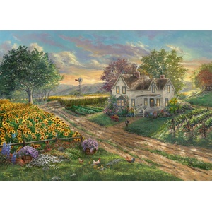 Schmidt Spiele - Puzzle Thomas Kinkade: Sunflower Fields - 1 000 piese