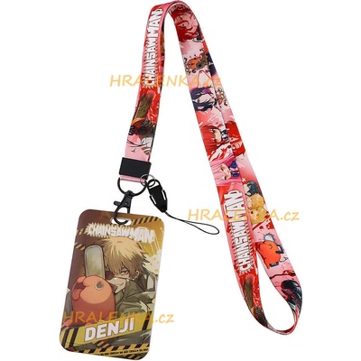 Šňůrka na krk 23100 s cedulkou Chainsaw Man Motorová pila