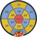 Mikrotrading Terč na suchý zip 29 cm +2 ks míčky v sáčku