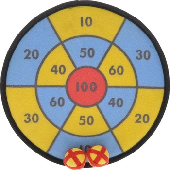 Mikrotrading Terč na suchý zip 29 cm +2 ks míčky v sáčku