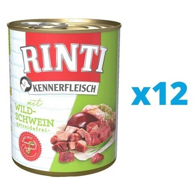 Rinti Adult Kennerfleisch Wild boar 12 x 800 g