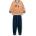Sanetta Детско ежедневно термо бельо Sanetta Kid's Pyjama 1/1 233624+233626 Pyjamas - Desert Sun - размер 140 (EU) (714-1564-0116)