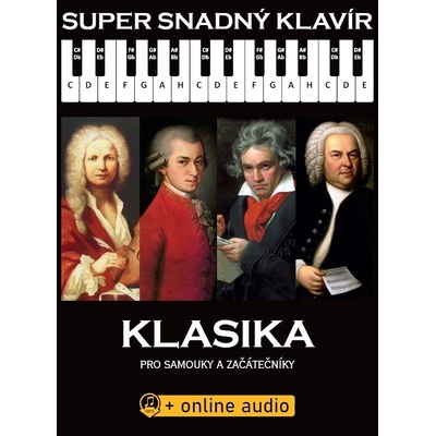 Super snadný klavír Klasika pro samouky a začátečníky + audio online
