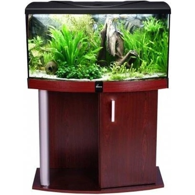 Diversa Comfort LED akvarijní set vypouklý wenge 112 l