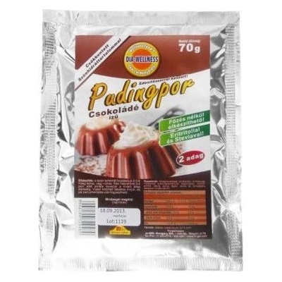 Dia-Wellness Čokoládový puding bez cukru so sladidlami 70g