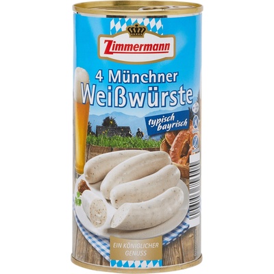 Zimmermann Mnichovská bílá klobása 250 g – Zboží Mobilmania