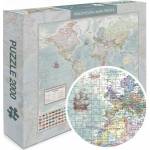 Artglob Puzzle 2000 - Political world m stylized