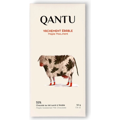 Qantu 55% mléčná čokoláda Vachement erable maple moo...ments 50 g
