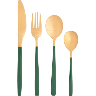 Altom Sada příborů NOBLE GOLD GREEN 24 ks