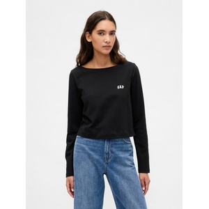 GAP Crop тениска VintageSoft Heavyweight GAP GAP | Cheren | ЖЕНИ | XXS